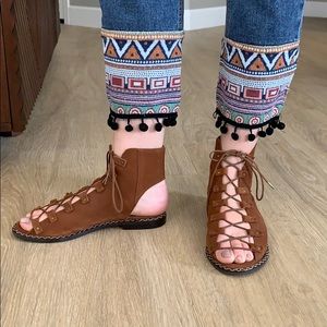 NWT leather free people sandals
